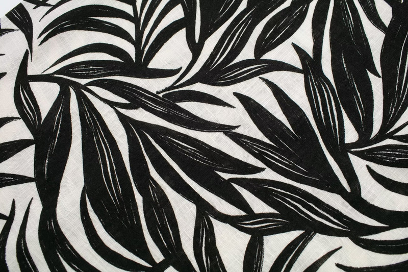 Naiste musta trükiga pareo seelik Bohemian Style Wrap seelik Naiste retromoodne lõhikuga rannaseelik pits-up Midi seelik 2024 Summe