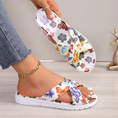 Naiste sandaalid Ortopeedilised kiilukontsad sandaalid 2024. aasta suvel, uued moodsed pandlaga kingad naistele, plätud Zapatos De Mujer