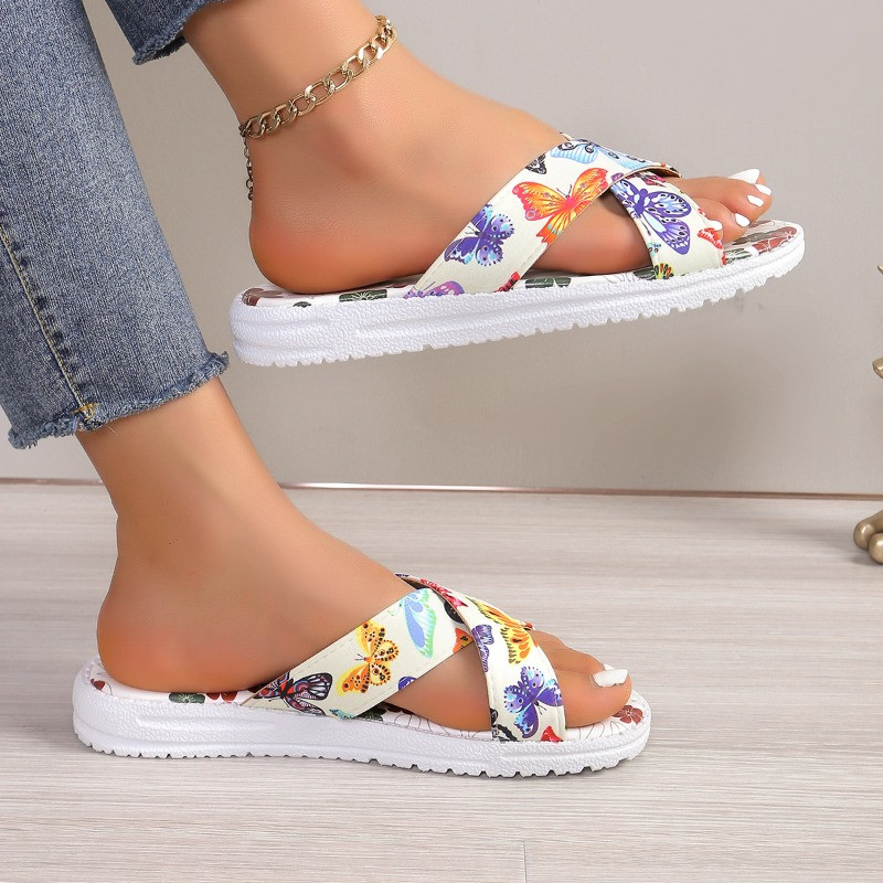 Naiste sandaalid Ortopeedilised kiilukontsad sandaalid 2024. aasta suvel, uued moodsed pandlaga kingad naistele, plätud Zapatos De Mujer