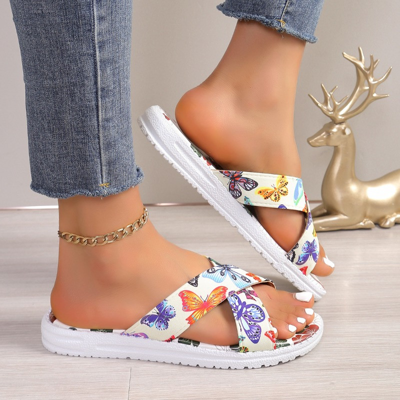 Naiste sandaalid Ortopeedilised kiilukontsad sandaalid 2024. aasta suvel, uued moodsed pandlaga kingad naistele, plätud Zapatos De Mujer