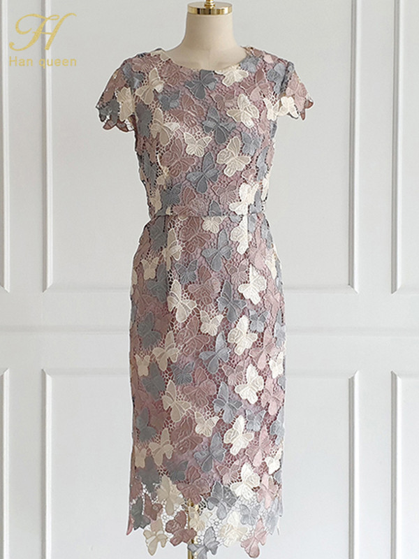 H Han Queen 2023 suvine elegantsed šikid pitskleidid naiste Korea retro vestidos Moodne värvi blokeeriv kontori pidulik vabaajakleit