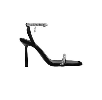 Обувки Дамски сандали с тенденция за 2024 г. Сандали с кристали Дамски елегантен сандал на платформа Дамски летни сандали Булчински обувки Сандали с отворени пръсти