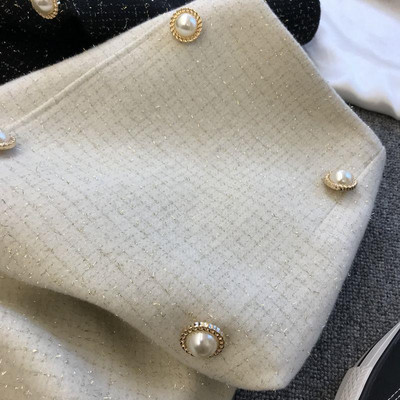 2023 Φθινόπωρο Χειμώνας Γυναικεία Μόδα Μάλλινες Σέξι Φούστες Γυναικείες Διπλό Τουίντ Φούστες Γυναικείες Ψηλόμεσες Φούστες Σπλιτ O348