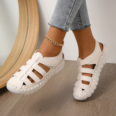 Γυναικεία παπούτσια Σανδάλια Μόδα Baotou Wedge Platform Σανδάλια Γυναικεία ρετρό Ρώμη Sandalias Mujer Slip on Beach Παπούτσια Παπούτσια