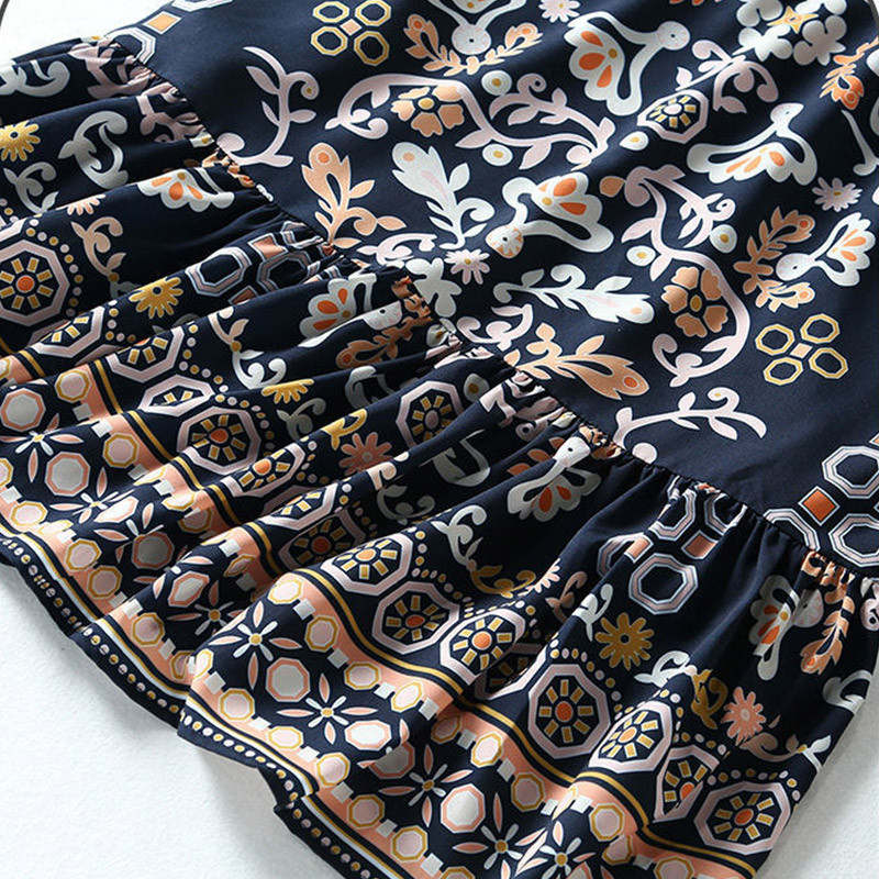 Suvine uus korea elegantne moekleit naiste lühikeste varrukatega lilleline keskmise pikkusega A-kujuline Vestidos De Fiesta esteetiline naiselik rüü