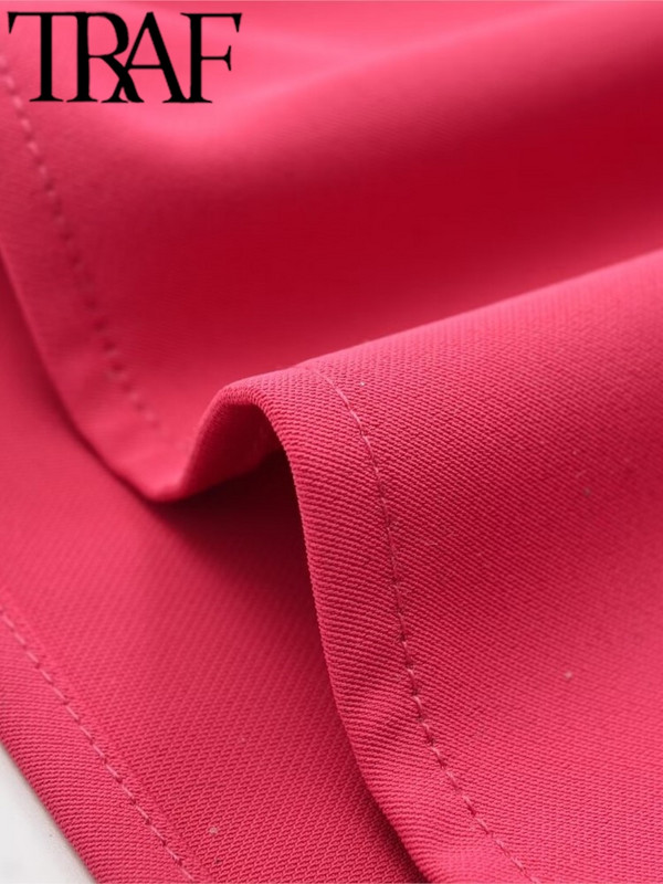 TRAF GAL Új, élénk színű aszimmetrikus női midi hosszú szoknyák 2024 nyári cipzáras, magas derekú női osztott ceruzaszoknya Y2K Jupe