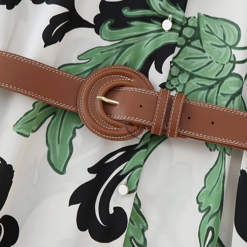 Kevadsuvine naiste moekas uus stiil vöötrükiga särgi stiilis kleit