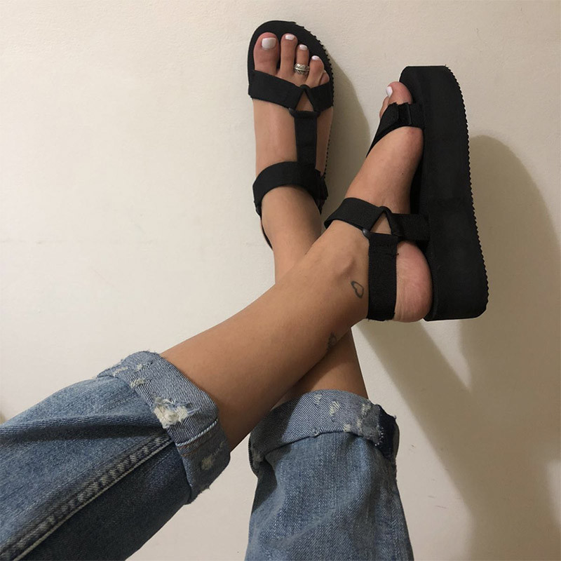 Ljetne sandale 2024. Putne ženske cipele Nove protuklizne sandale Pjenasti potplat Izdržljive sandale Ženske papuče za plažu na otvorenom Hook&Loop