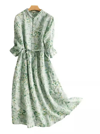 Γυναικεία Sundress 2024 Νέο Καλοκαιρινό floral print Maxi φόρεμα για πάρτι Casual Loose γιορτινά φορέματα παραλίας για γυναίκες Vestido Feminino