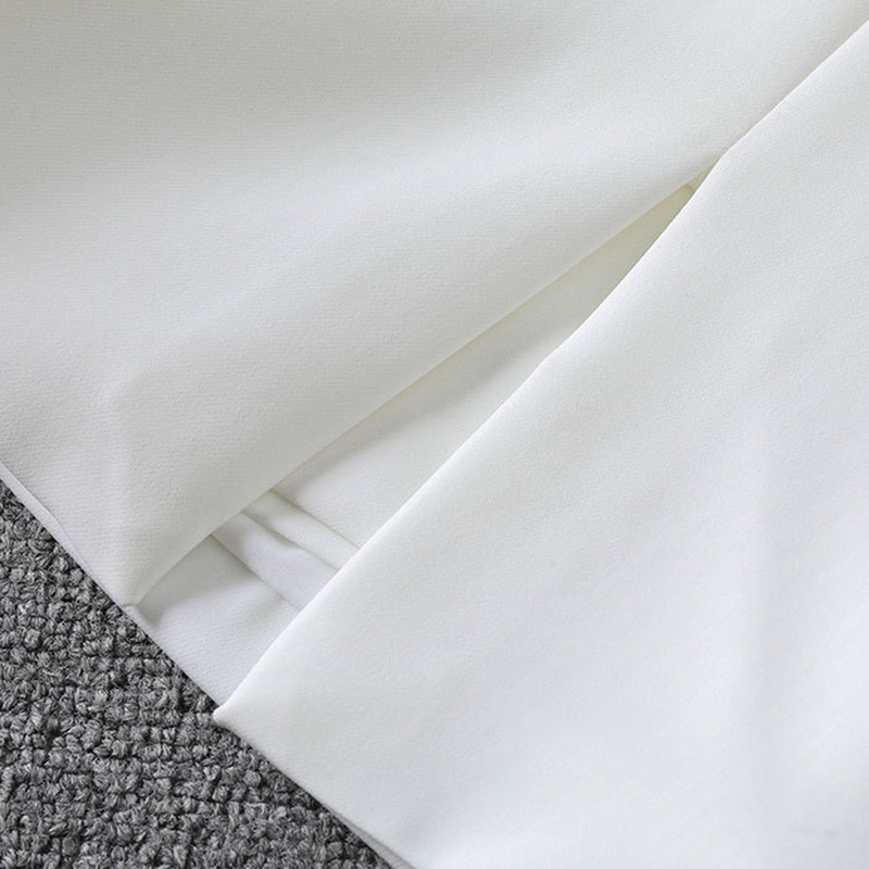 A-line seelik lühikesed püksid kõrge vöökohaga õhukesed ühevärvilised lõhestatud kevadsuvi mitmekülgne vintage põlve kohal Peomeod