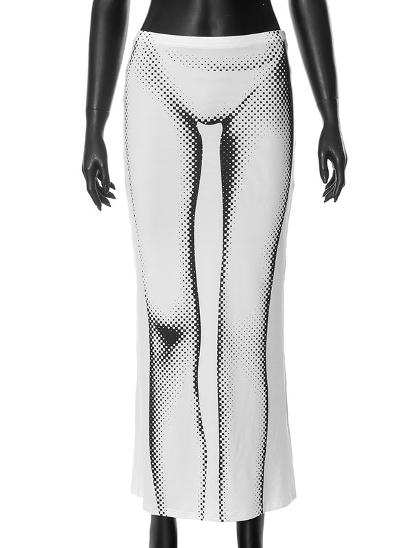 Bolopi Print pikk seelik, 2023. aasta sügisene naiste mood, uus Y2K Streetwear Clubi elegantsed püksid