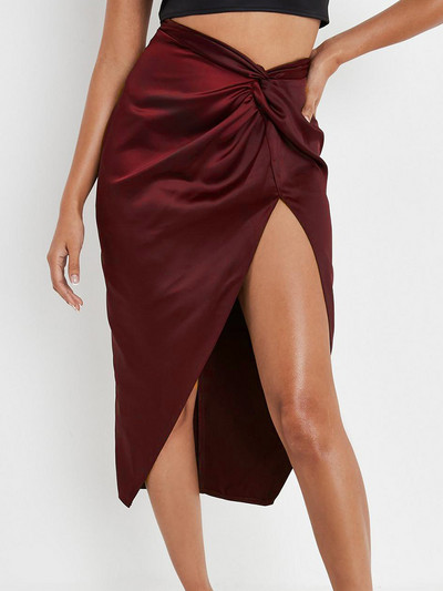 Nyári új szabálytalan szexi ceruza szoknya oldalról osztott rövid magas derék Elegáns buli divat Clubwear Bodycon