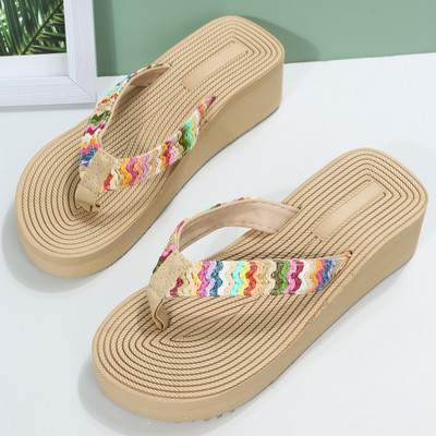 Papuci noi de femei, pantofi cu platformă de vară pentru femei, tobogane, papuci de plajă în aer liber, papuci pentru femei, sandale în stil boem.