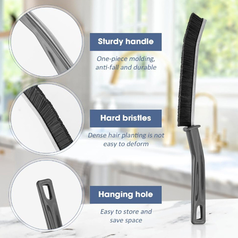 Tarpų valymo šepetys namų ruošos valymo įrankis Kietų šerių buitinis griovelis Patvarus automobilio aklinas kampinis plytelių jungtis dušo grindys virtuvė