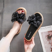 Μοντέρνα γυναικεία εξωτερικά ρούχα με χοντρό κάτω παντόφλες Summer beach flats Casual σανδάλια με ένα λουρί