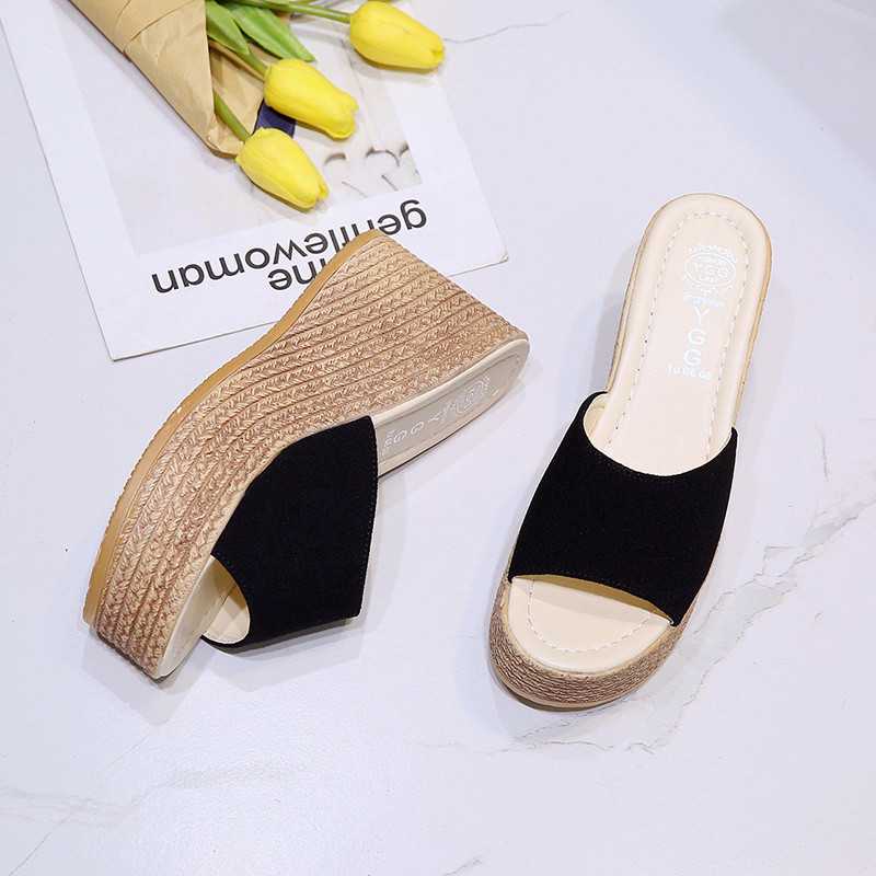 Suvised naiste sandaalid Mood Mugavad vabaaja kiilud Sussid Kõrged kontsad Platvorm Rannakingad plätud