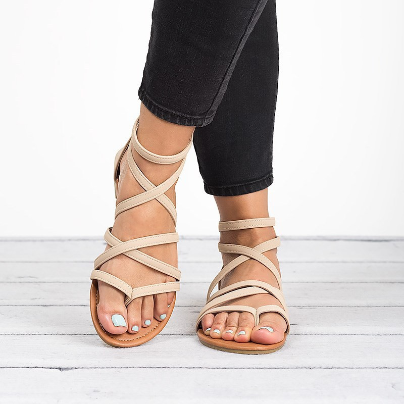 Suvised plätud Gladiaator Sandaalid Kingad Rannakrossisandaalid Naisele püksid vabaaja naiste mustad pruunid sandaalid De Tacon