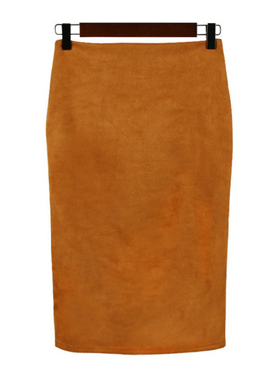 Kevadsügisene seksikad šikid pliiatsseelikud kontorivälim Naturaalne vöökoht põlveni täis seelik Juhuslik õhuke puusaplaaster