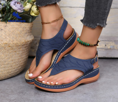 Őszi Wedges Cipők Női Magas Sarkú Szandál Nyári Cipők 2021 Flip Flop Chaussures Femme Platform szandálok Nagy 35-43