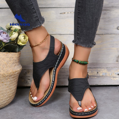 Őszi Wedges Cipők Női Magas Sarkú Szandál Nyári Cipők 2021 Flip Flop Chaussures Femme Platform szandálok Nagy 35-43
