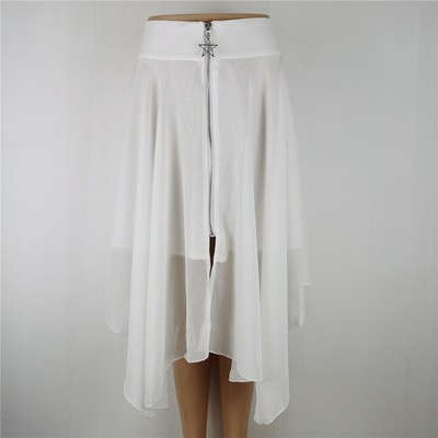 Punk suknja Streetwear Gotička ženska ljetna nepravilna crna punk Harajuku duga suknja visokog struka