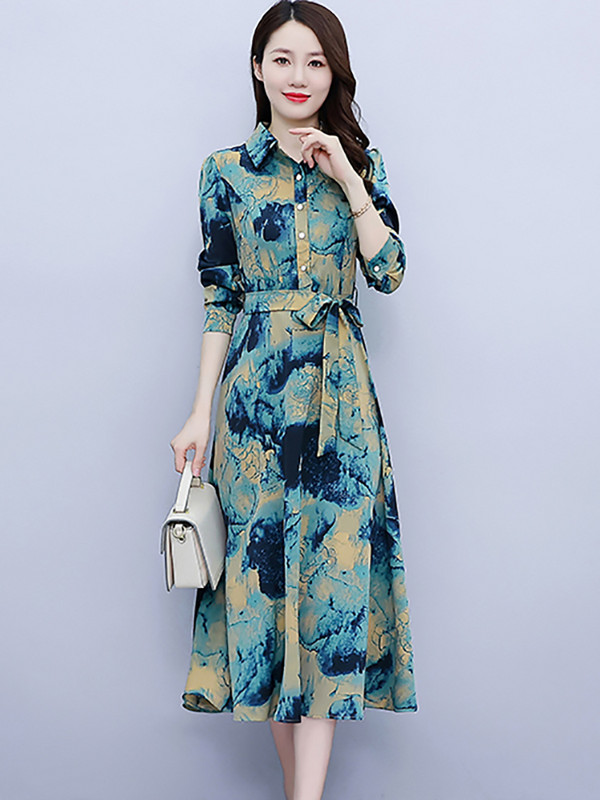 Kevad-sügismoodne vabaaja särkkleit 2024 Korea elegantne Bodycon peokleit Naiste polokraega kontori daami midikleit