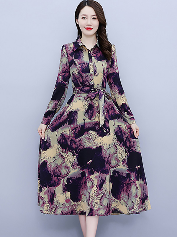 Kevad-sügismoodne vabaaja särkkleit 2024 Korea elegantne Bodycon peokleit Naiste polokraega kontori daami midikleit