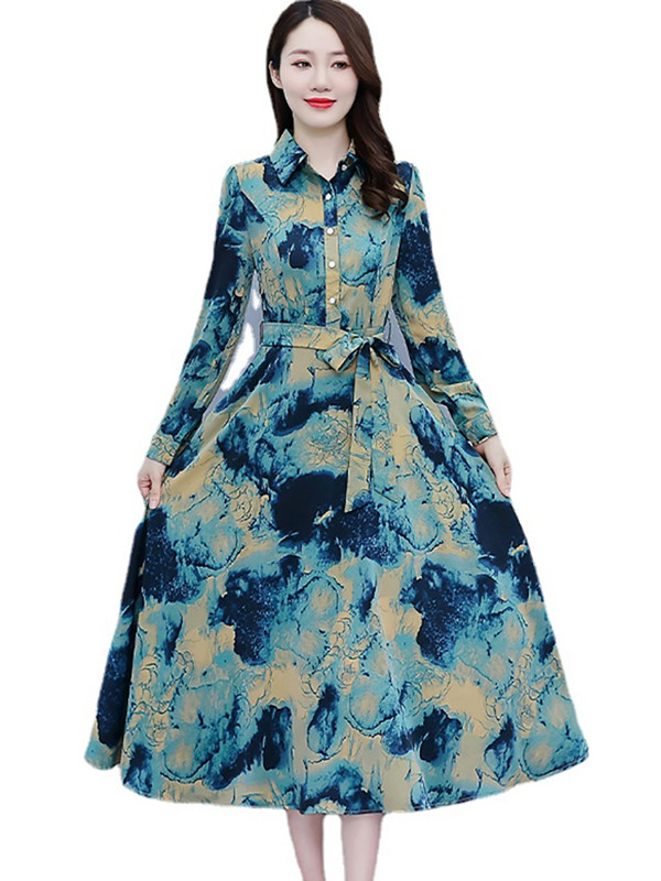 Kevad-sügismoodne vabaaja särkkleit 2024 Korea elegantne Bodycon peokleit Naiste polokraega kontori daami midikleit