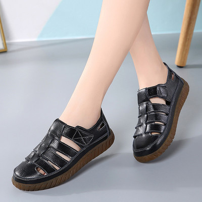 Ženske ravne sandale Ljeto 2023. Luksuzne kožne sandale Ženske ležerne ženske cipele s platformom Ljetne ženske cipele na rasprodaji