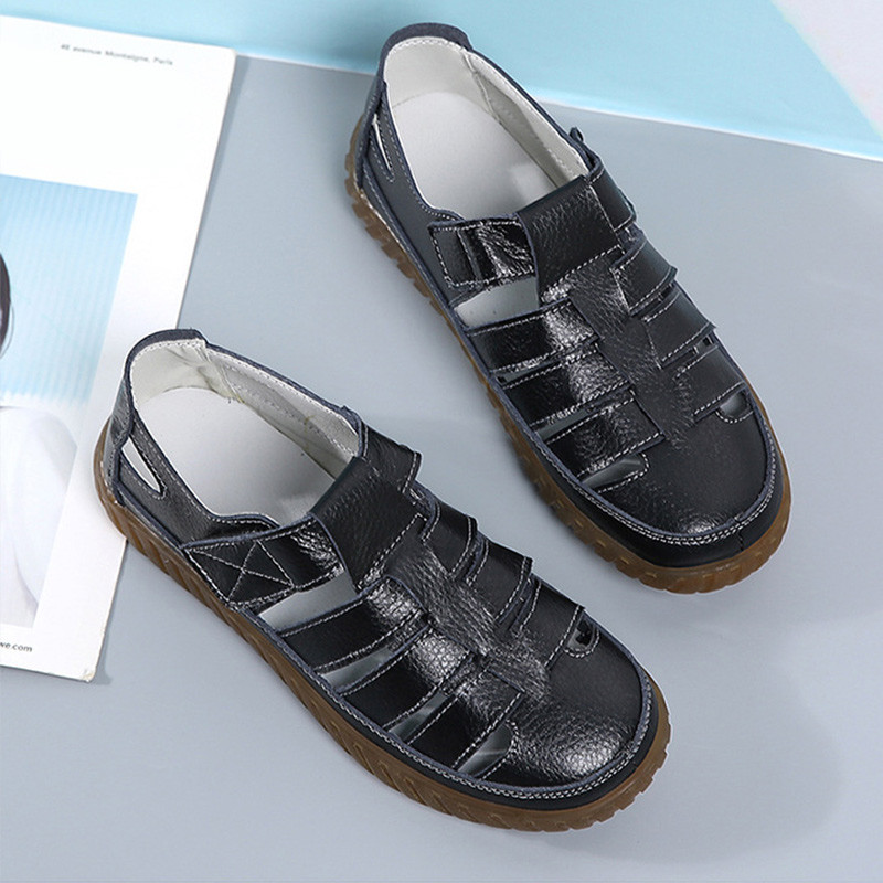 Ženske ravne sandale Ljeto 2023. Luksuzne kožne sandale Ženske ležerne ženske cipele s platformom Ljetne ženske cipele na rasprodaji