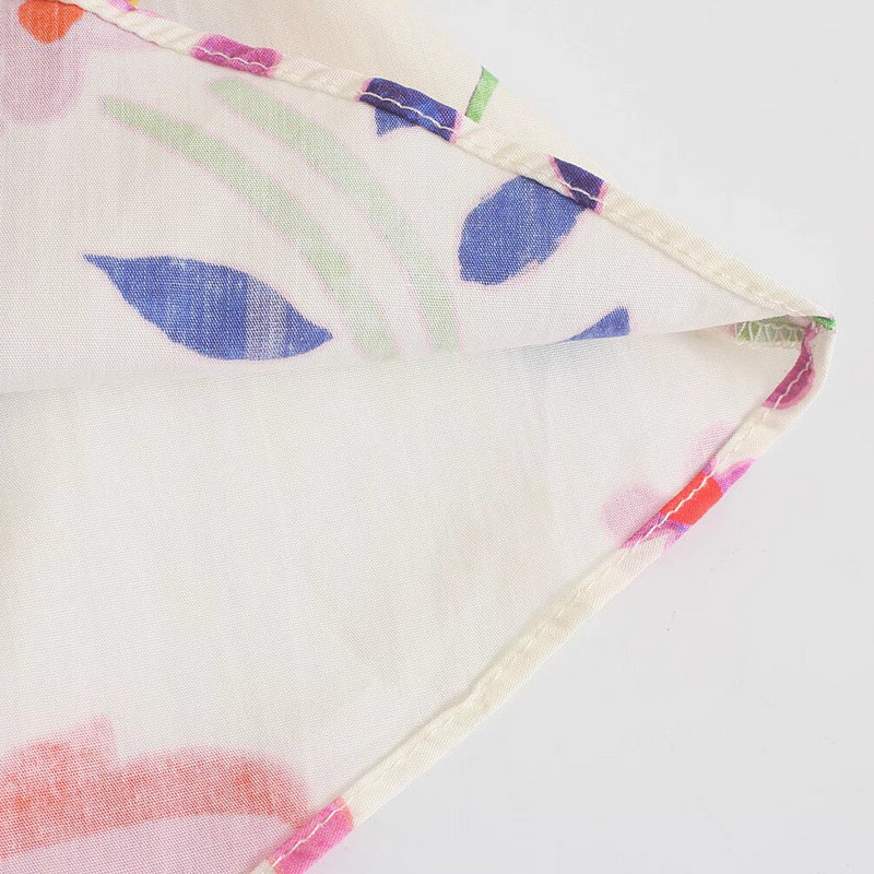 UNIZERA2024 Ljetni novi ženski modni stil s otisnutim remenom Midi duga haljina s preklopnim ovratnikom