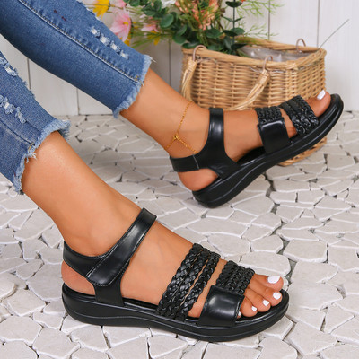 Καλοκαίρι Γυναικεία ανοιχτά παπούτσια παραλίας Γυναικεία υποδήματα Treking Γυναικεία σανδάλια Απαλή ραφή Γυναικεία σανδάλια Άνετα επίπεδα σανδάλια