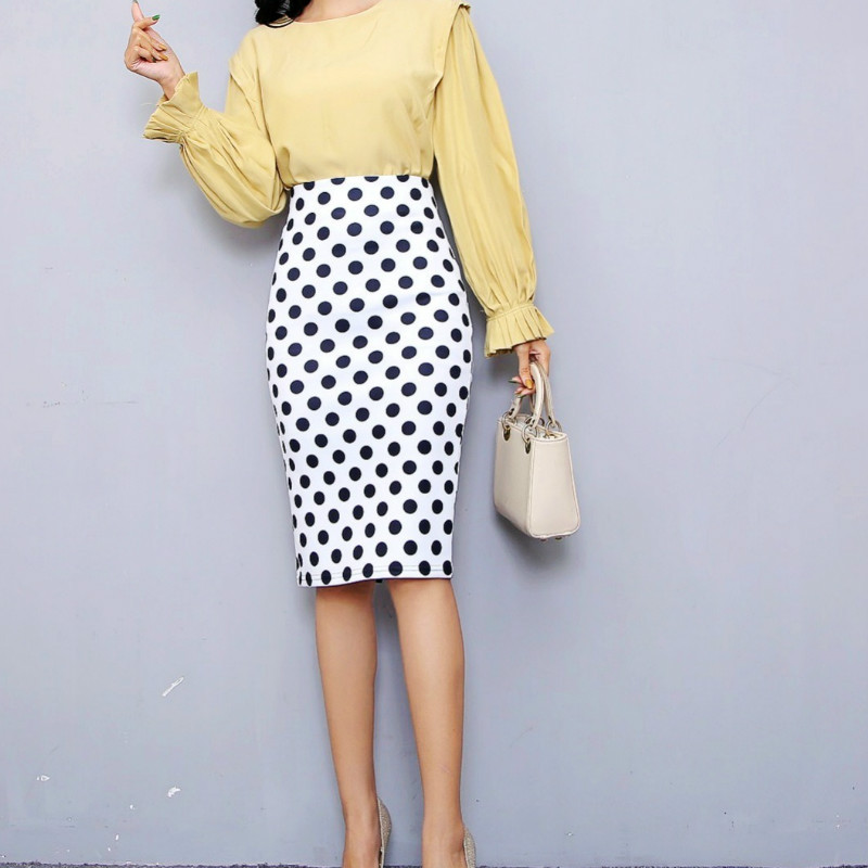 Rietumu modes krāšņi ziedu apdrukas sieviešu zīmuļu svārki līdz ceļgaliem biroja dāmu bodiji Saias meitenes Faldas slaidas apakšas 2024