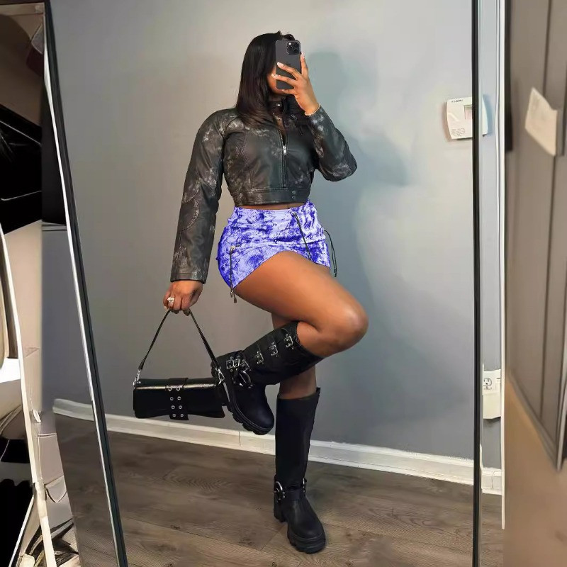 Lipsuvärviga naiste miniseelikud Kõrge vöökohaga kõhn lühike kleit 2024 Suvine treening Aktiivne riietus Tänavarõivad Seksikad ööklubi peoõhtud