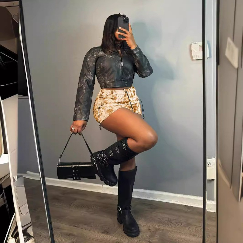 Lipsuvärviga naiste miniseelikud Kõrge vöökohaga kõhn lühike kleit 2024 Suvine treening Aktiivne riietus Tänavarõivad Seksikad ööklubi peoõhtud