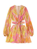 Willshela Γυναικεία Μόδα Μίνι Φόρεμα με φερμουάρ πίσω από κούφιο ύφος Vintage Γυναικεία κομψά γυναικεία φορέματα με μακριά μανίκια