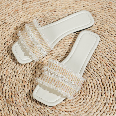 2023. aasta uued rannasussid, naiste suvised välirõivad, moodsad lameda põhjaga rannakingad Naiste kingad Zapatos De Mujer