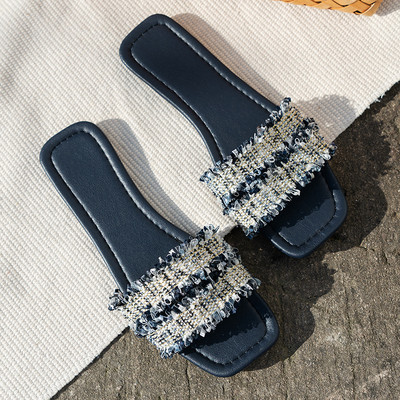 2023. aasta uued rannasussid, naiste suvised välirõivad, moodsad lameda põhjaga rannakingad Naiste kingad Zapatos De Mujer