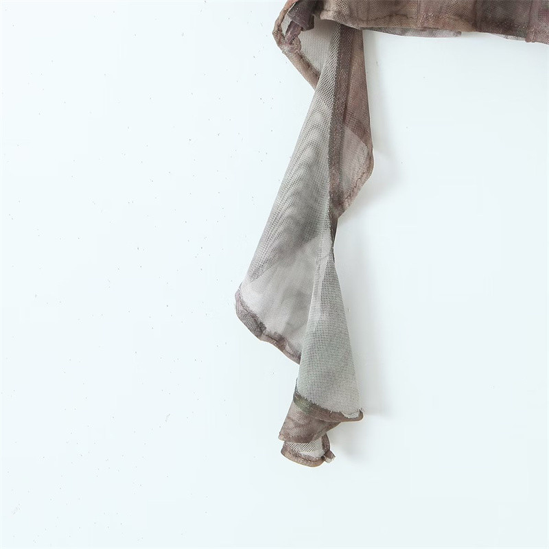 KEYANKETIAN New Summer Tie-Dye Imprimat Fusta teacă femei stil retro asimetrică decorativă Wrap șold Stretch Mini fusta