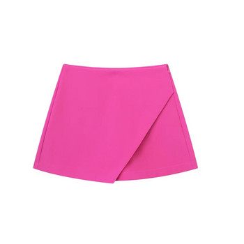 TRAF 2024 Дамски шорти Многоцветна мини пола Шорти Дамски модни къси поли с висока талия за жени Асимерни ежедневни шорти