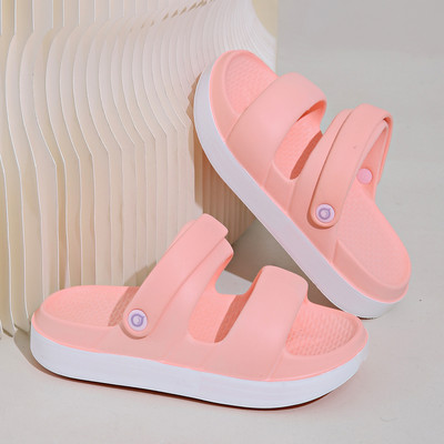 Sandale EVA pentru acasă pentru femei de vară, papuci cu talpă groasă, anti-alunecare, papuci de plajă cu două purtări, papuci pentru femei