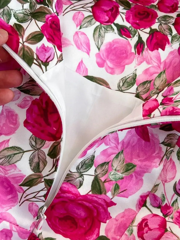 Suvine žakaarvärvi lilleline paakkleit naiste varrukateta vest O kaelusega kõrge vöökohaga lilletrükk pikk säärepikkusega rannapeo vestid