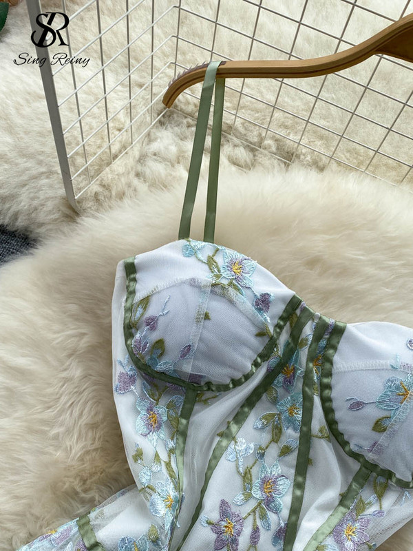 SINGREINY Francuska retro dugačka ženska haljina sa špagetima s vezom bez leđa, visokokvalitetna elegantna vintage haljina za zabave