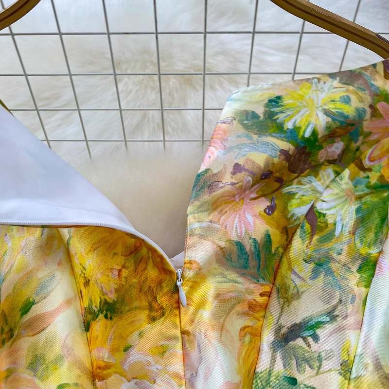 Novi ženski cvjetni modni prekrasni remen bez rukava s V izrezom iz 2024., praznični ležerni ljetni proljetni prsluk s printom Vestidos za plažu