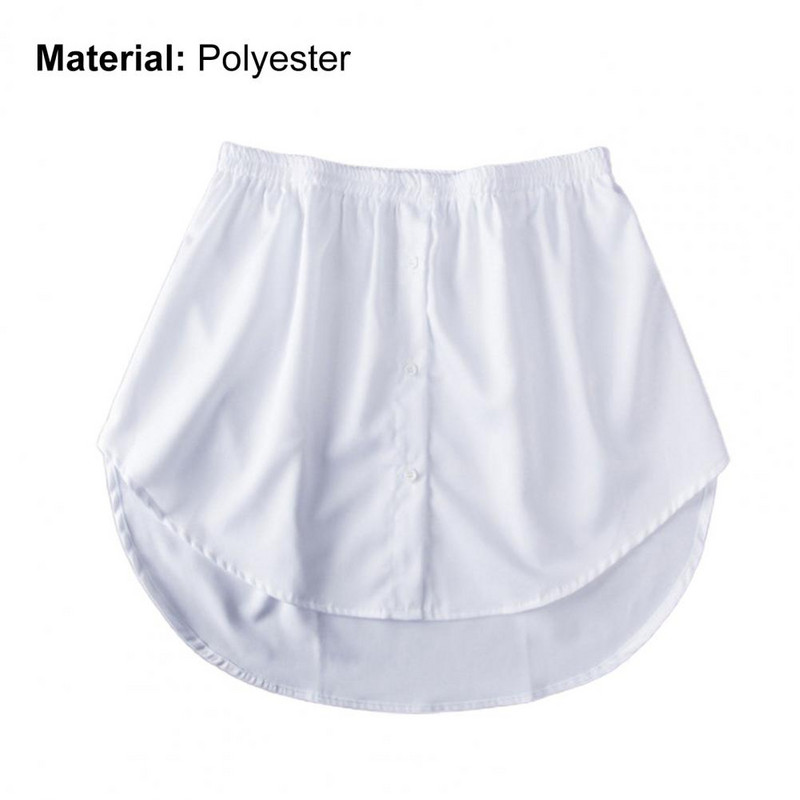 Eemaldatav alusseelik naiste võltssärk ebaregulaarne seeliku sabaga pluus, puuvillane pikendus võltsäärega miniseelik võltsäär 6 suurust