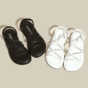 Сандали с дебела подметка Дамски сандали от 2024 г., нови летни ежедневни римски сандали с мека подметка Малки дамски обувки Sandalias Mujer Sandal