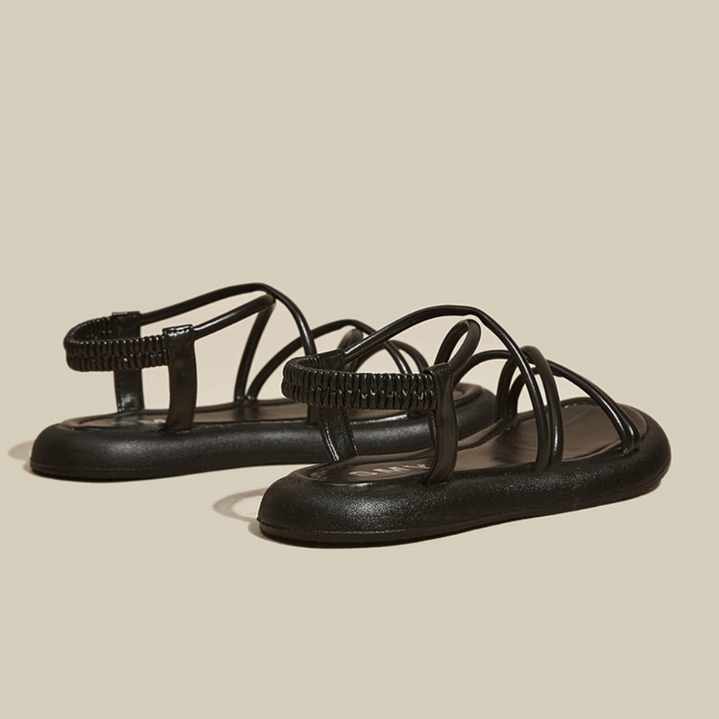 Paksu tallaga naiste sandaalid 2024 Uus suvine pehme tald, kõrgendatud vabaaja rooma sandaalid Väikesed naiste kingad Sandalias Mujer sandaalid