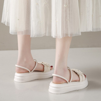 Нови дамски сандали Летни сандали в приказен стил Модни студентски дамски чехли на платформа Дамски чехли Сабо Дамски обувки