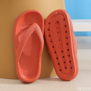 Нови летни модни чехли за двойка Вътрешна домашна баня или Спорт на открито Плажни джапанки Удобни обувки с платформа с отворени пръсти