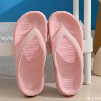 Нови летни модни чехли за двойка Вътрешна домашна баня или Спорт на открито Плажни джапанки Удобни обувки с платформа с отворени пръсти